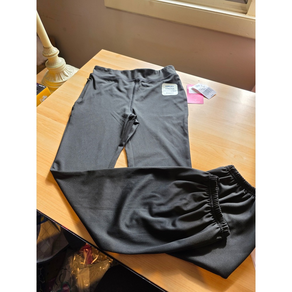 Layer 8 Girls Fit and Flow Pant Black Size M Luxury Stretch Quick Dry LYG013
